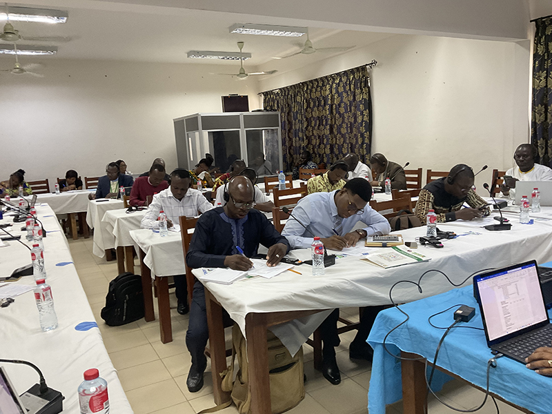 Students receiving trainings