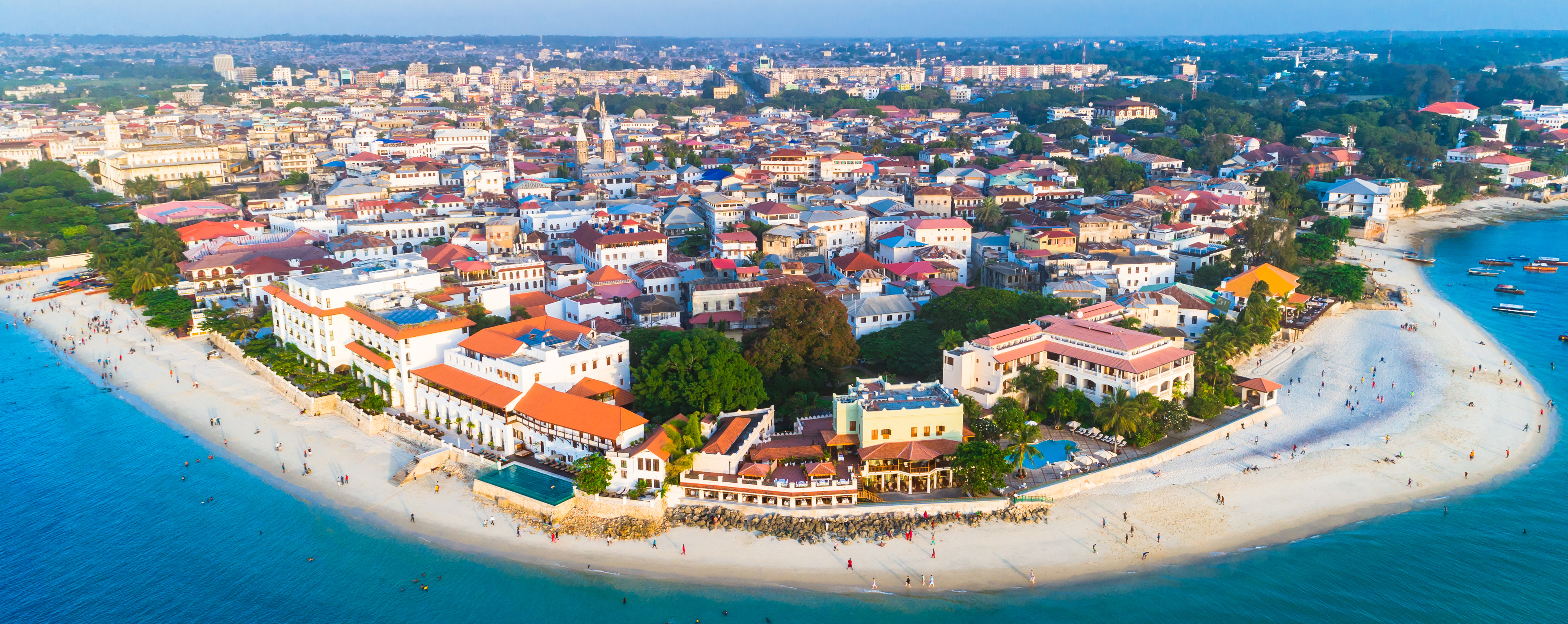 Aerial view of Zanzibar