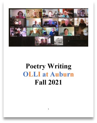 Poetry Class Chapbook 2021 cover