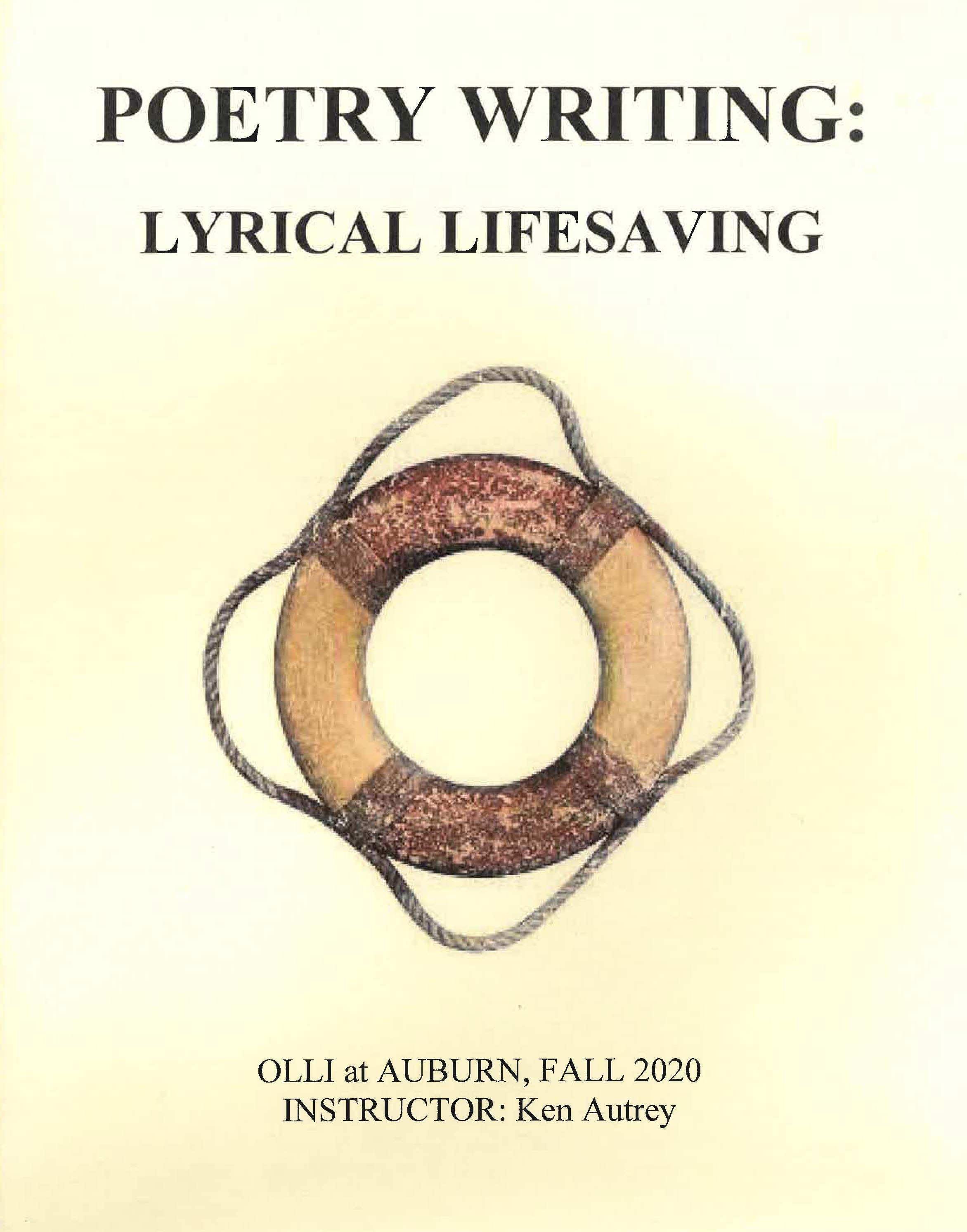 Poetry Writing: Lyrical Lifesaving 2020 cover