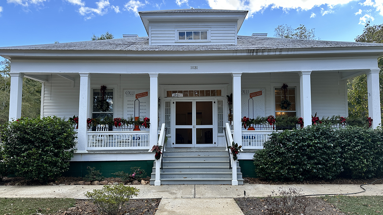 OLLI offices are decked out for the season. 