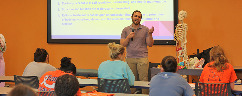 Students in a lecture