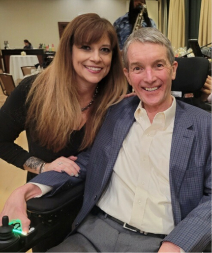 Cristy Hardin with her friend, Kurt