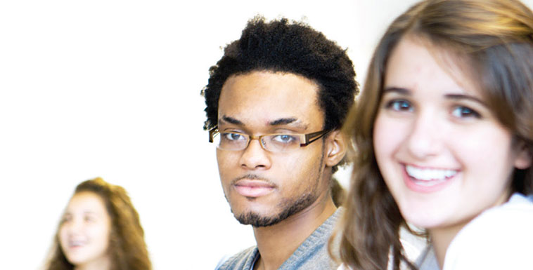 Students during a class